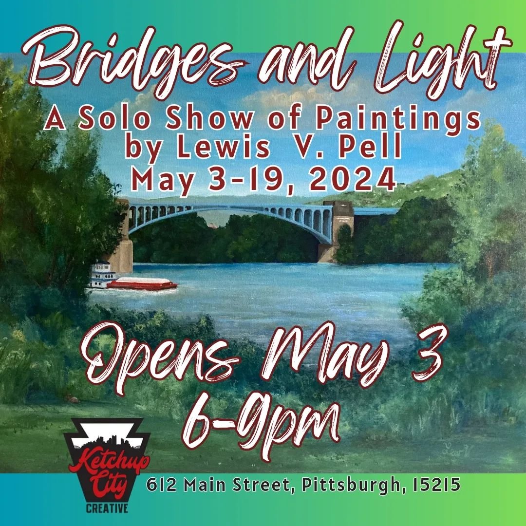 Bridges and Light: A solo show by @pelllewis 
Opens May 3!