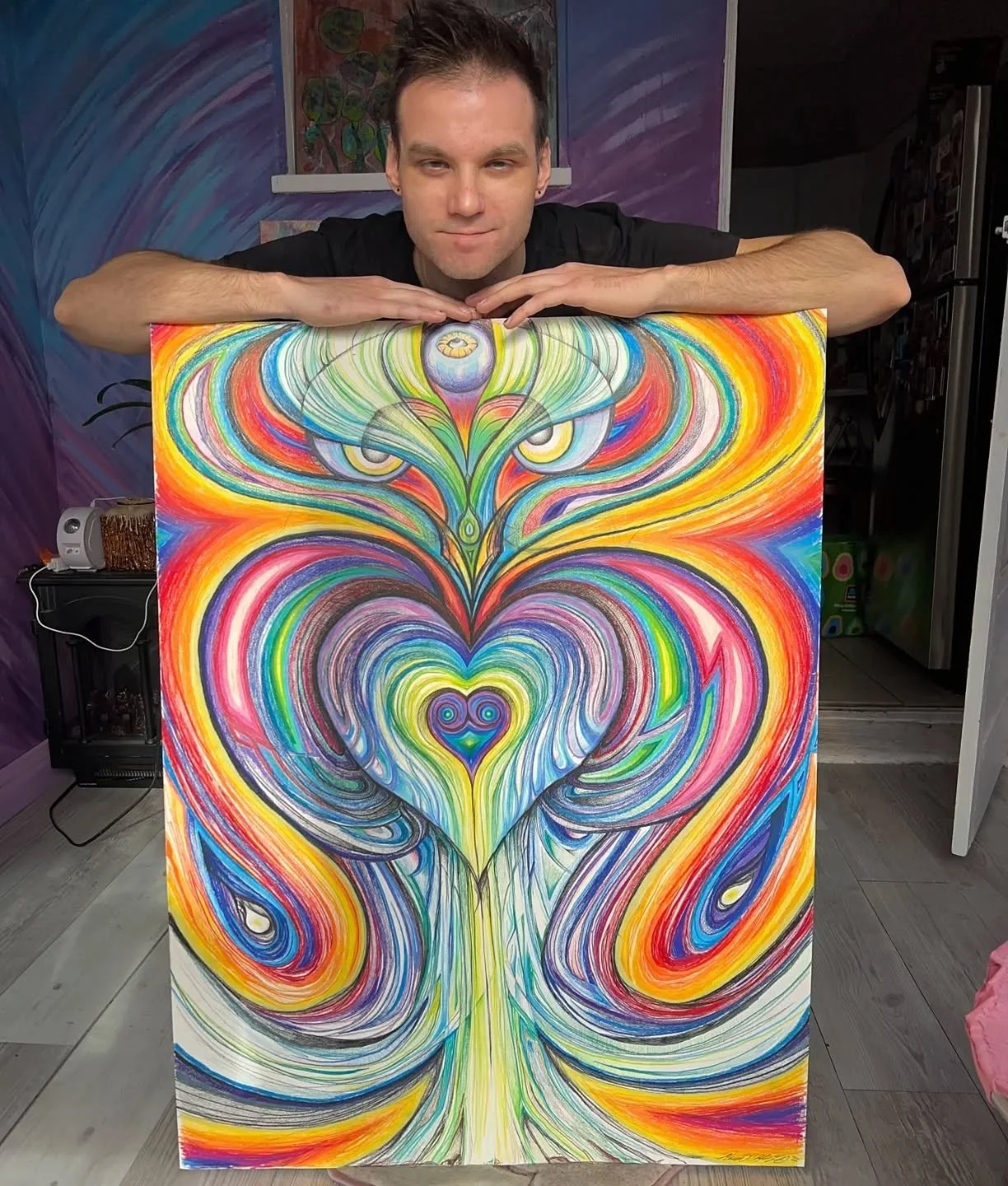 @paulmezart Come hang out with me this weekend for my solo art exhibition at @ketchupcitycreative 
The story behind this particular piece is nothing short of mystical and you might not believe me if I told you. I&rsquo;ll be giving a slideshow from 7