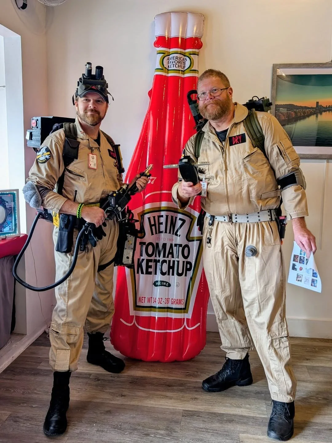 Bonus: if you stop in to @ketchupcitycreative today, Saturday September 27, to see The Fresh A.I.R. show you may see some Ghostbusters! Today is the Great Heinz Caper and it's Ghostbusters themed so there are really fun things all over town!