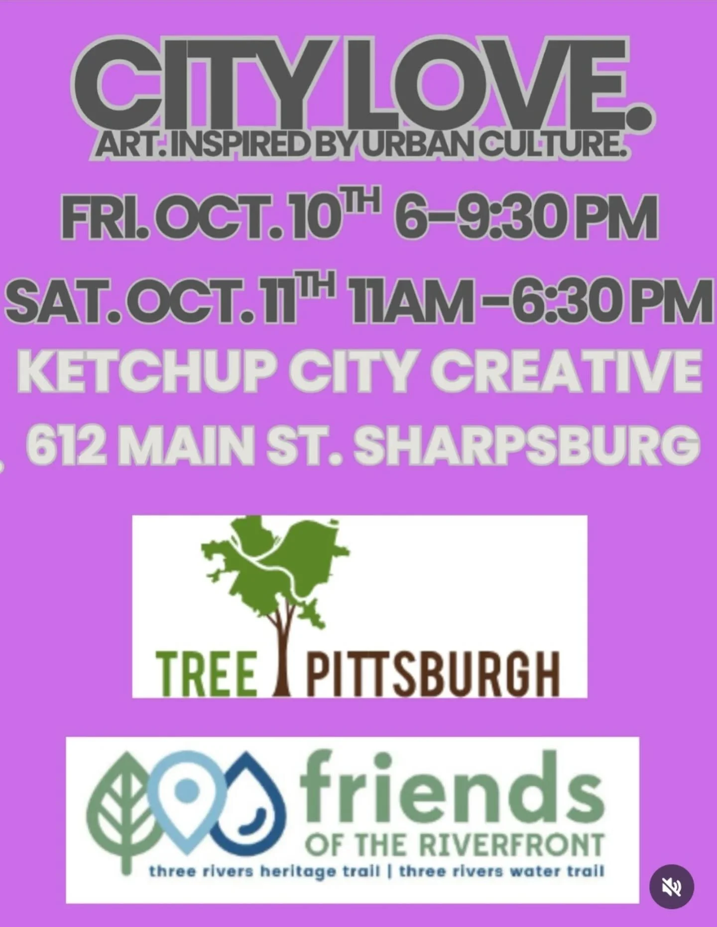 GROUP SHOW: CITY LOVE
A group of super talented artists from in and around Pittsburgh will be showing together @ketchupcitycreative  in Sharpsburg!

We are sharing and selling our new work and a portion of the proceeds from the weekend will be donate