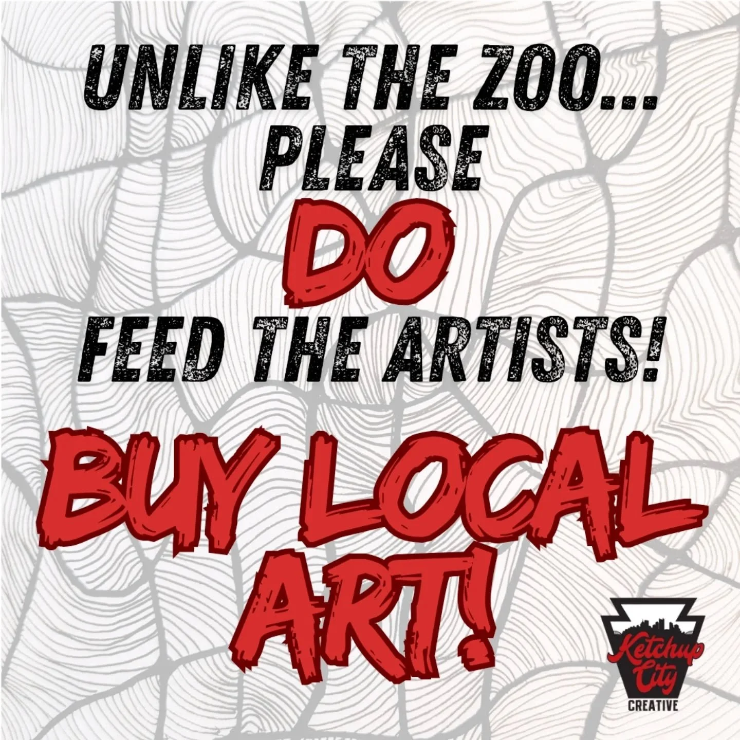 If you buy small and local this year, you may just help an artist eat. It's been a tough year!
