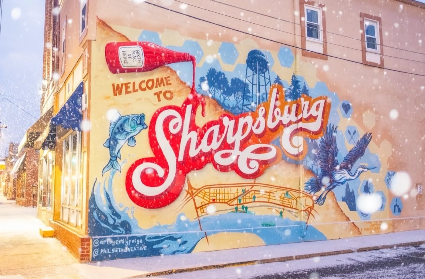 @davedicello I&rsquo;ve captured a LOT of snowglobe views of downtown #pittsburgh over the years and wanted to branch out into other spots, so this morning I swung by Sharpsburg. It may be sunny now, but earlier the snow was really coming down and th