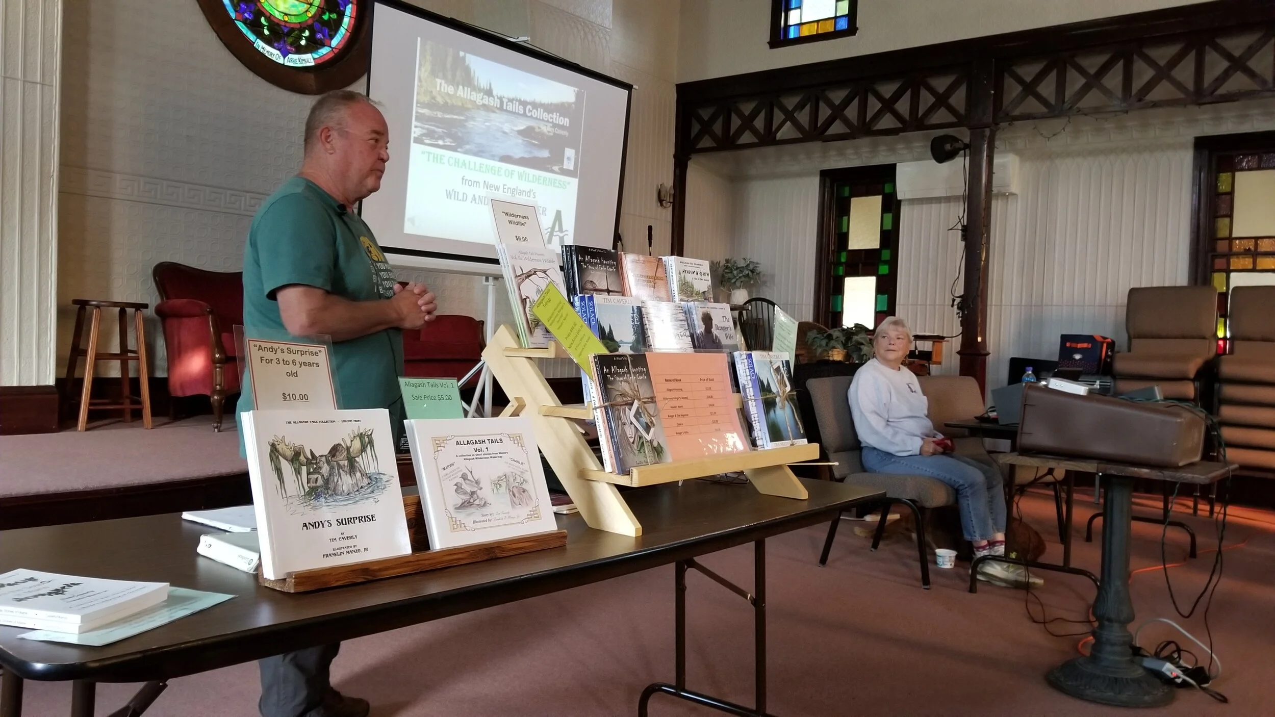 Maine authors Tim and Susan Caverly present "The Challenge of Wilderness" based upon their long careers in public service as forest rangers and guides in the Allagash area. 