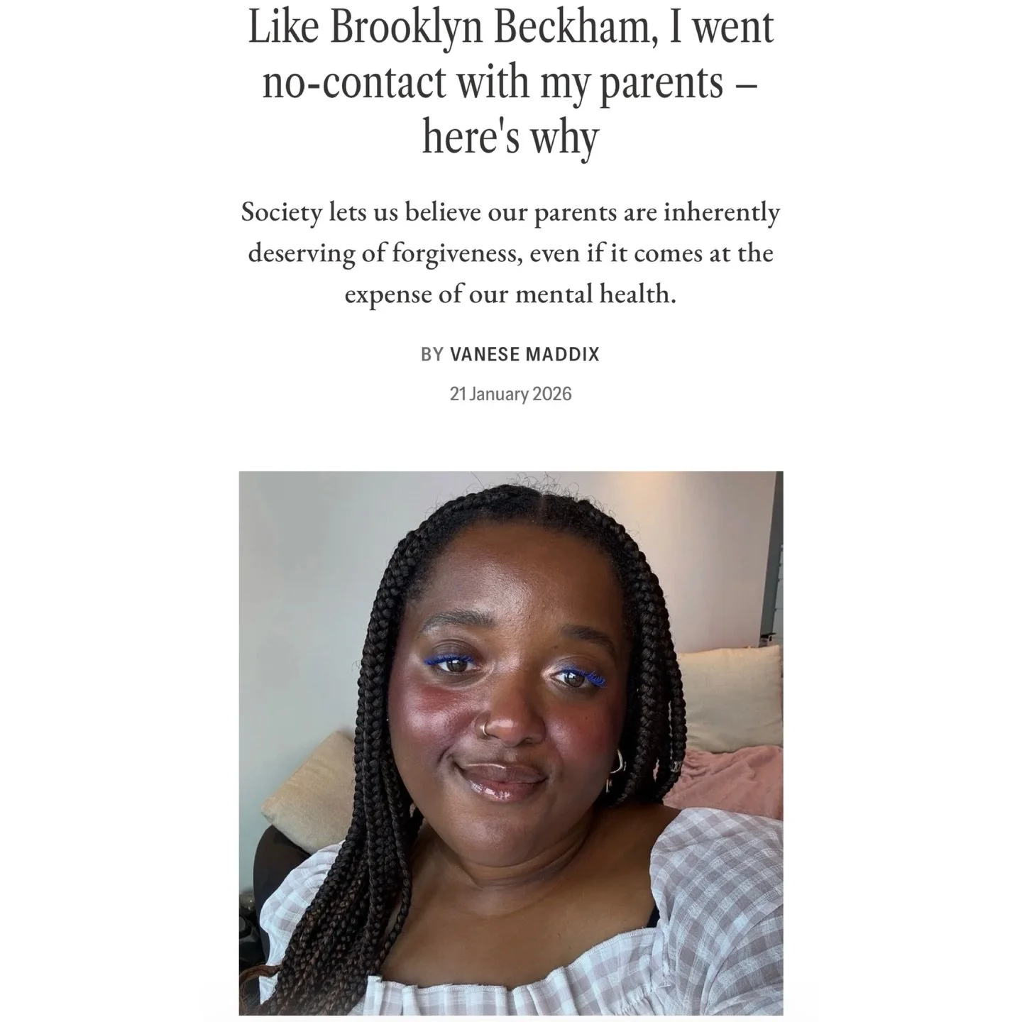 New work for @glamouruk ✍🏾 A timely piece, and I hope it brings comfort to anyone navigating something similar. Glamour felt like the right home for it. Thank you @lucyalexxandra 🫶🏾