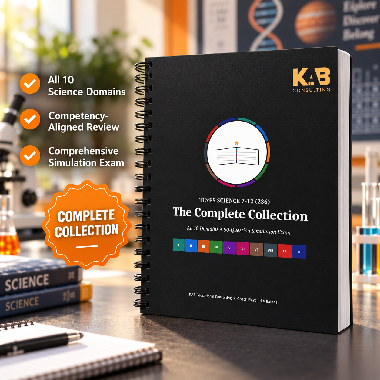 TExES Science 7-12 (236) — Complete Collection: All 10 Domains + Simulation Exam