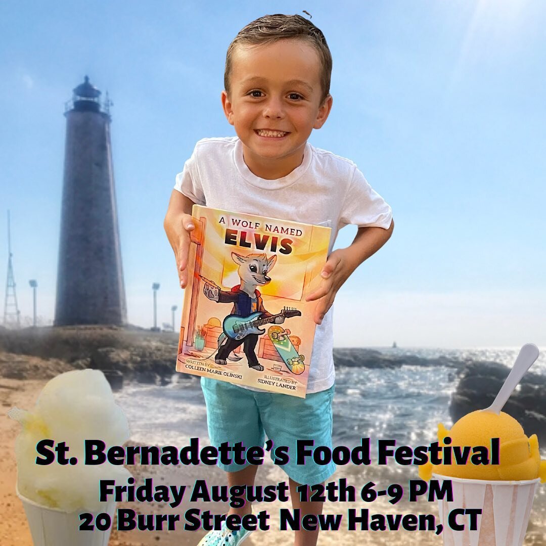 I had a blast tonight making friends, signing books, and talking to kids about their magic at the St. Bernadette&rsquo;s Food Festival. 
I&rsquo;ll be back there tomorrow night Friday 8/12/22  from 6-9pm if you are in the New Haven, CT area stop by, 