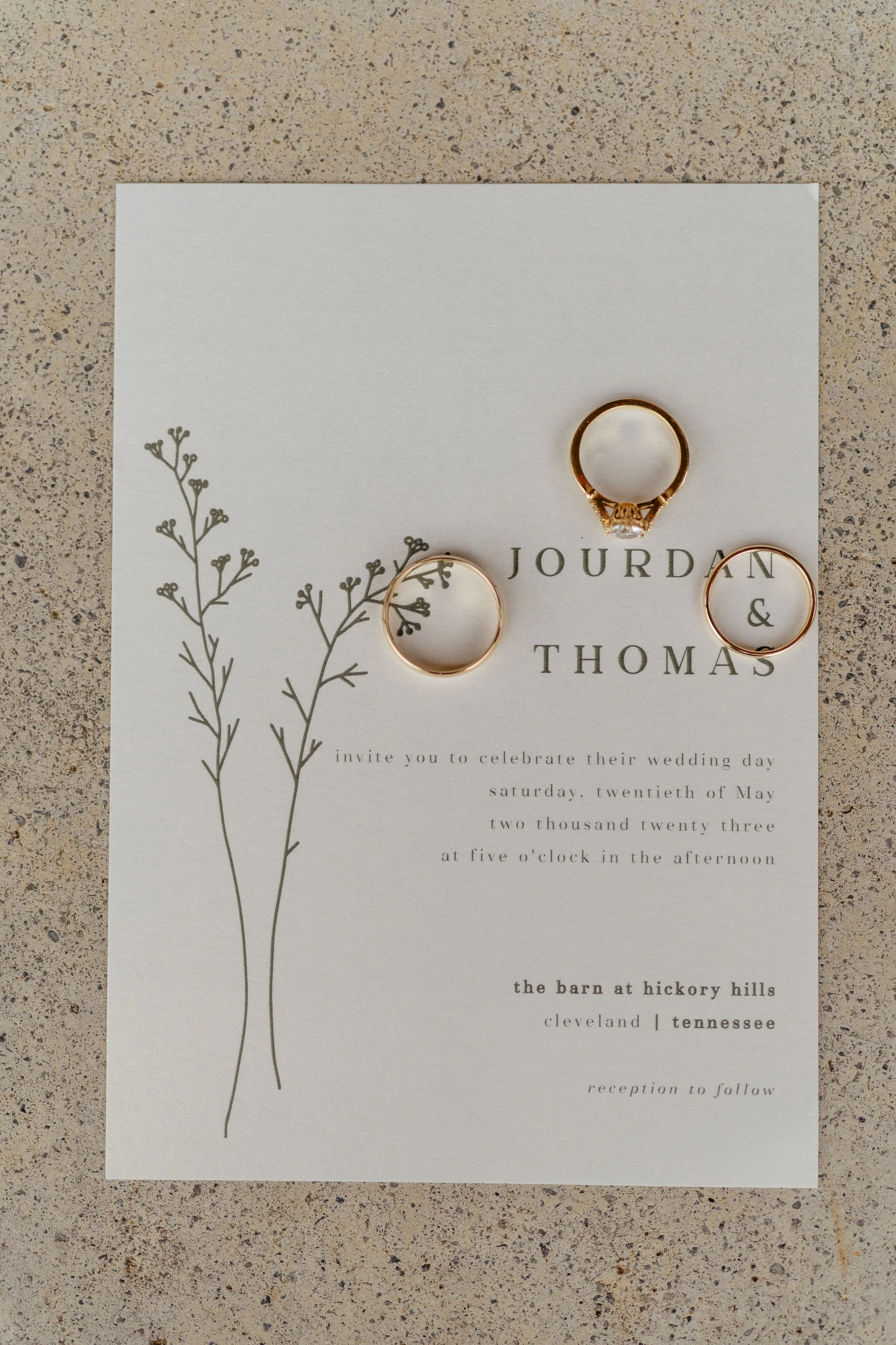 Jourdan and Thomas wedding photograph 1