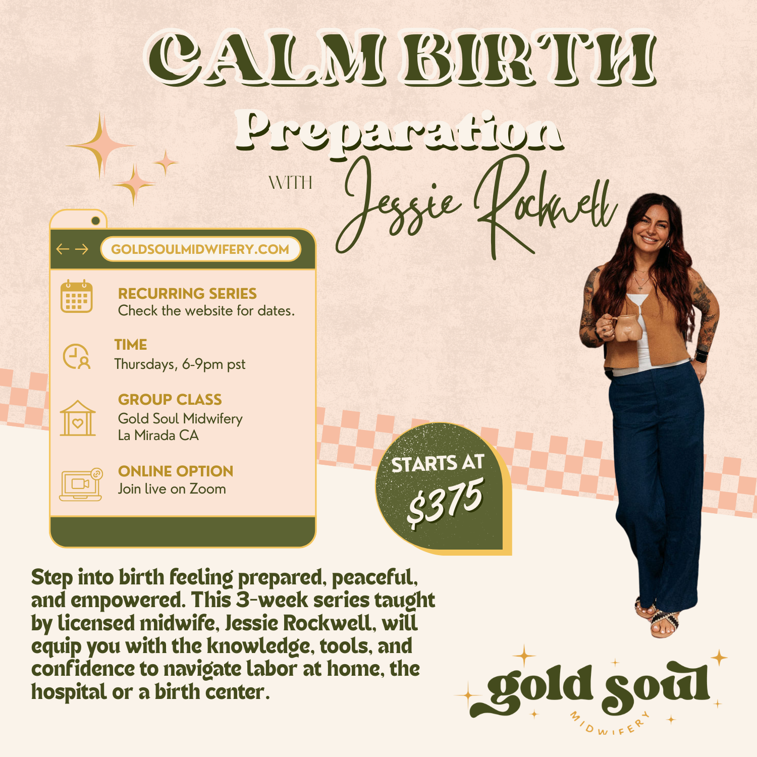 Calm Birth Preparation - 3 Week Childbirth Education Workshop