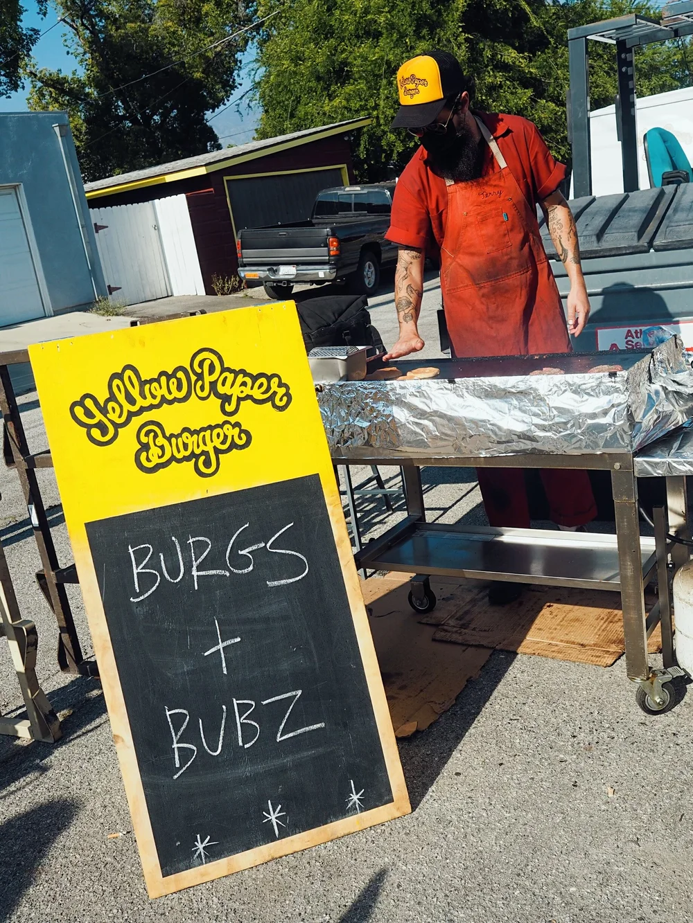 Yellow Paper Burger