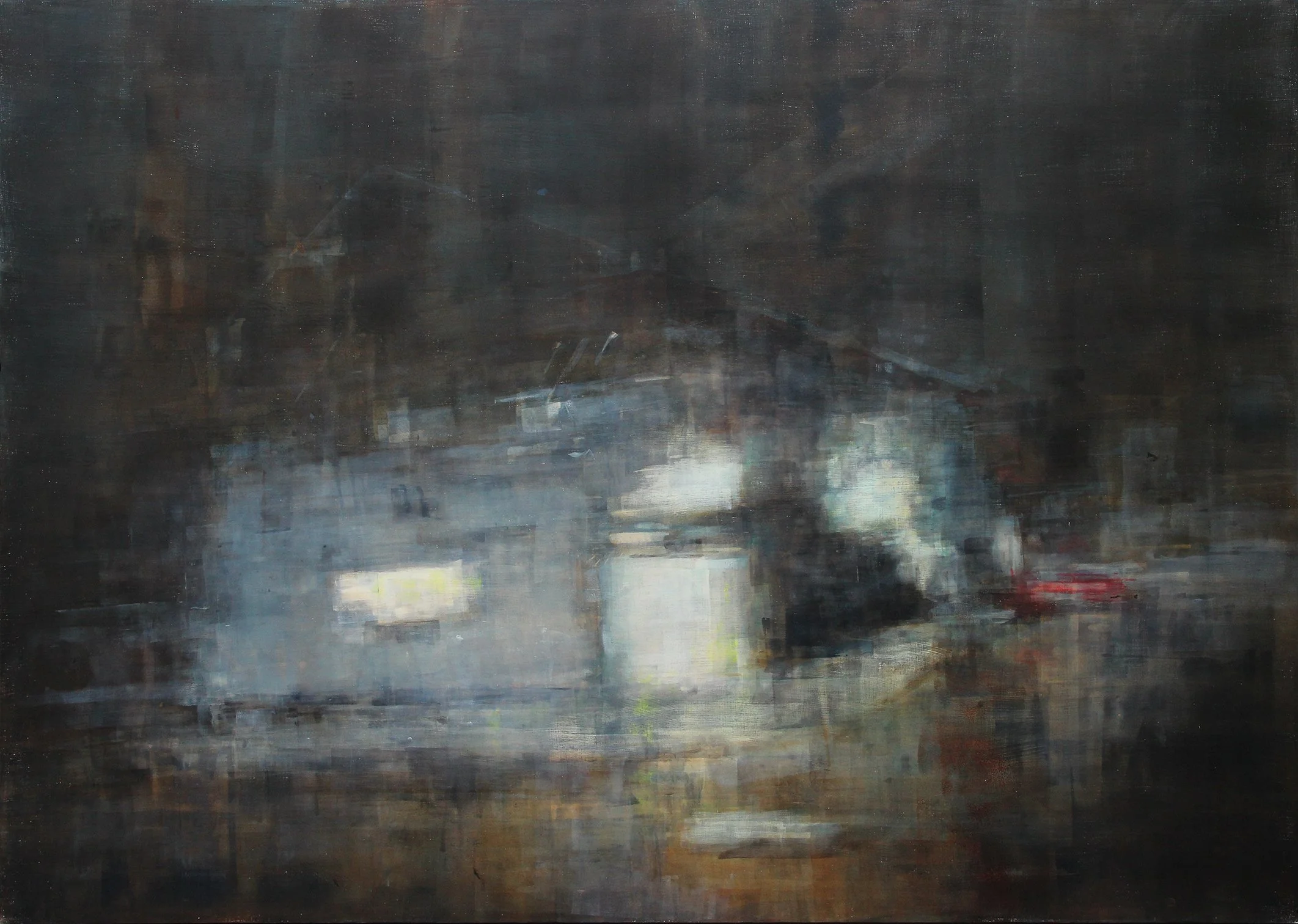 386 Canted Corner 2019 36x48 cradled panel