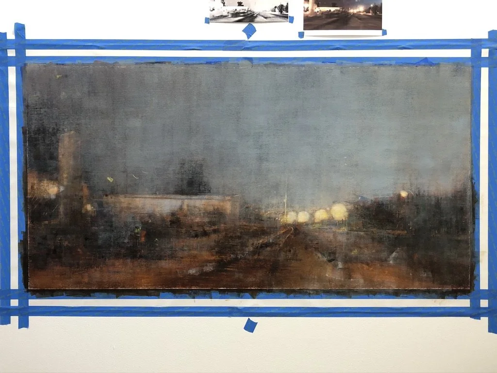 no number - Train Trax 2020 36”x66” on linen