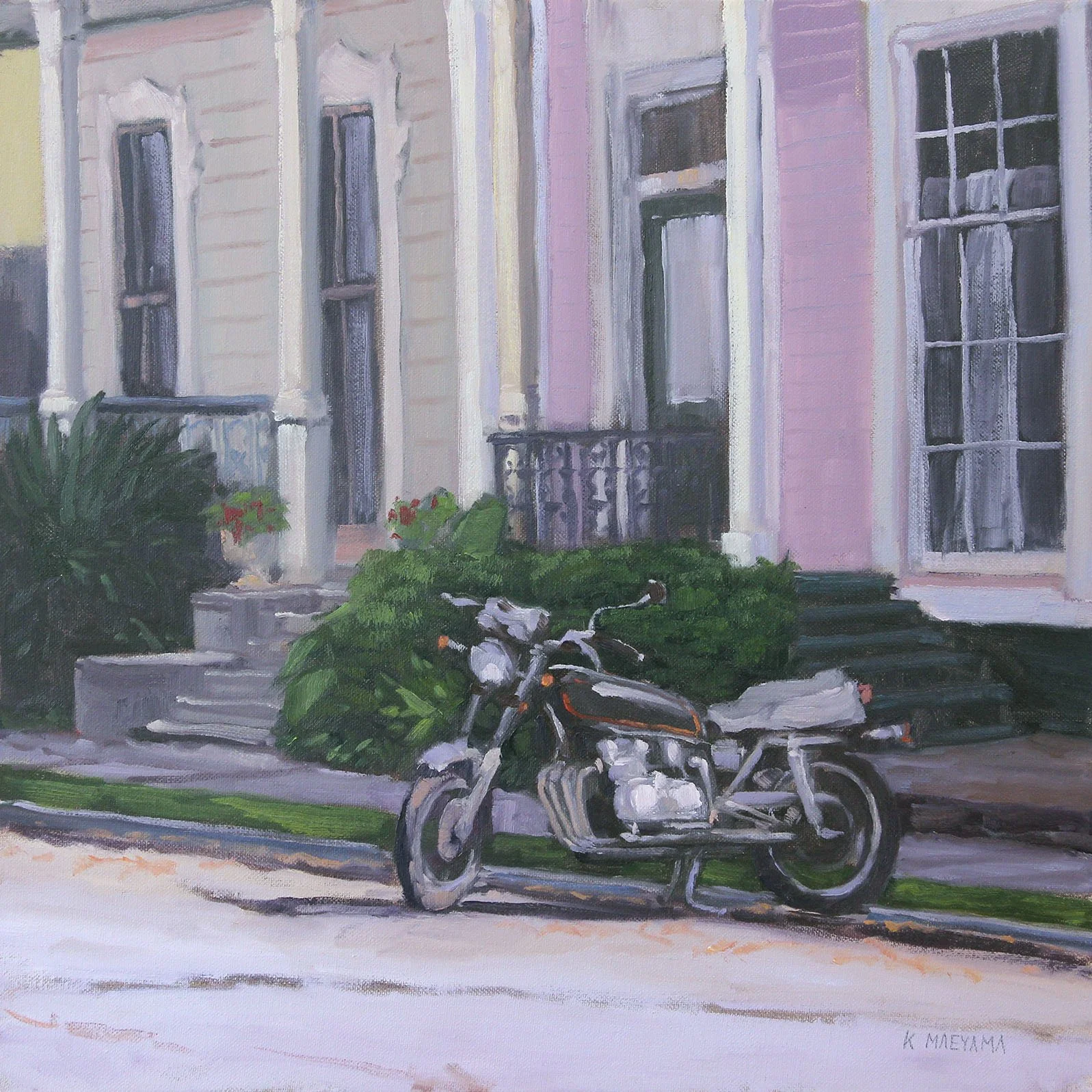 137 Camp St., near Orange St. 2013 18x18 on stretched canvas