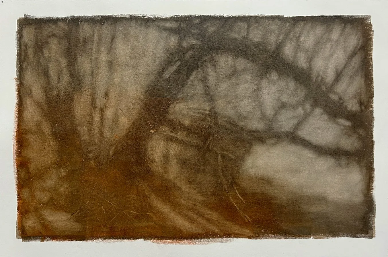 682 Sheltering River, oil on 12"x18" paper