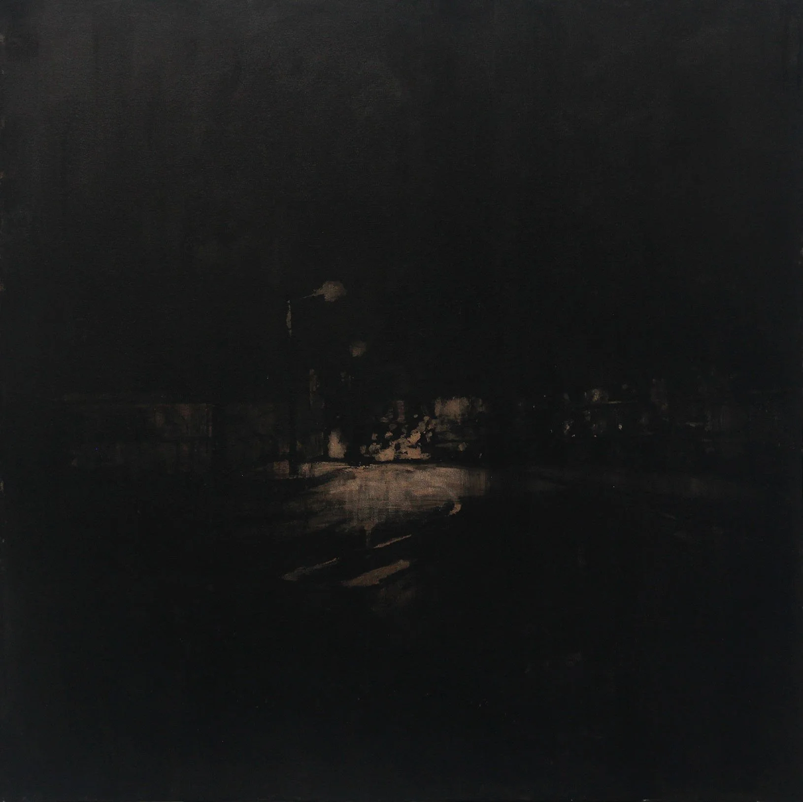 Black 17 (Nocturne II) 2016 40x40 sumi ink on stretched canvas