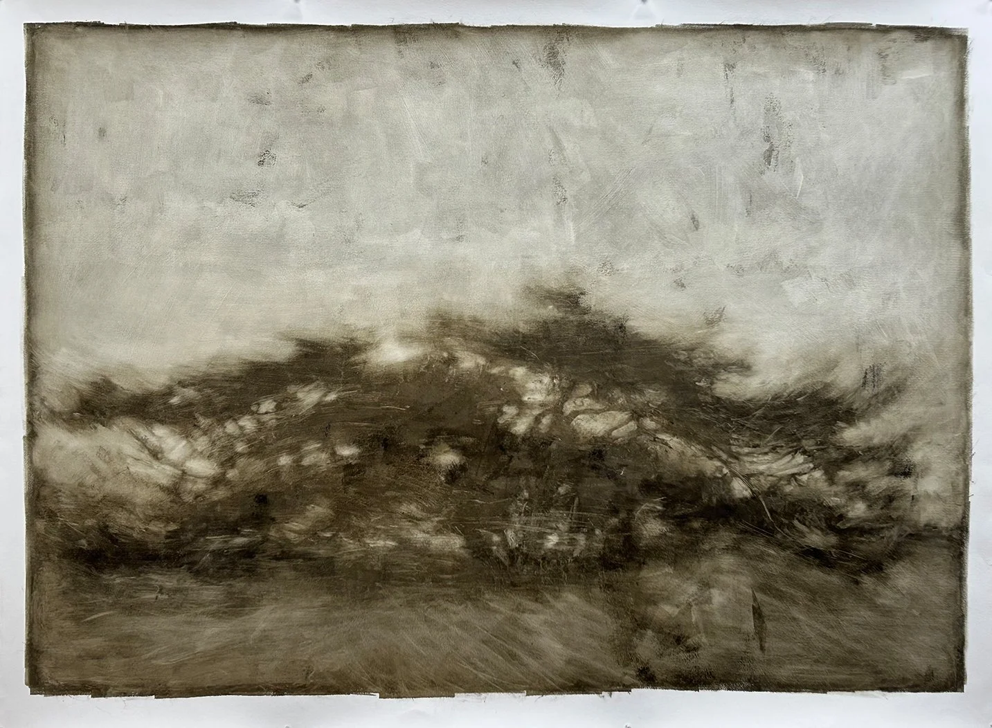 671 Fort Worden #17, oil on 38"x51" paper