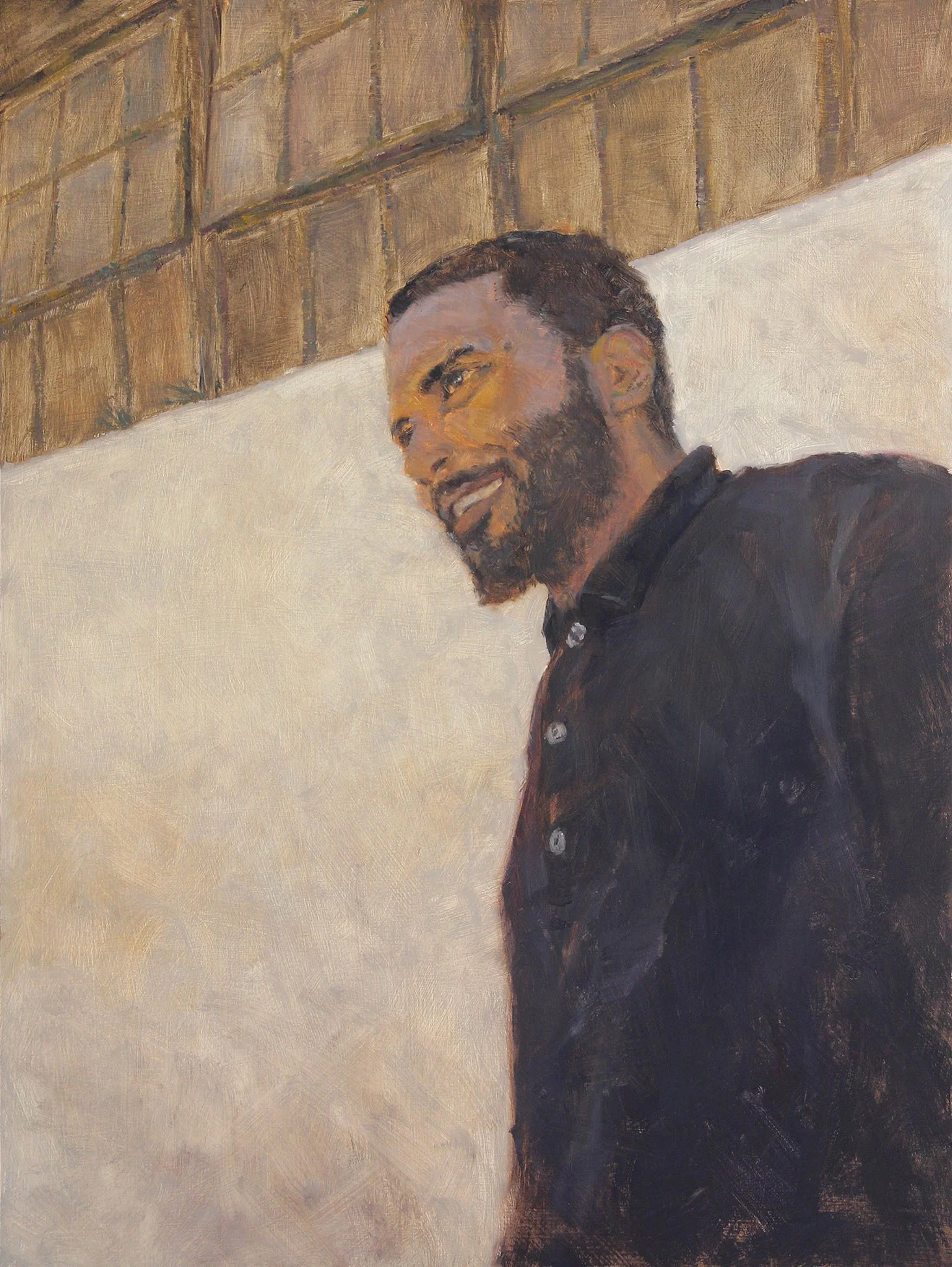 PPP john (John Isaiah Walton) 2017 24x18 on cradled panel