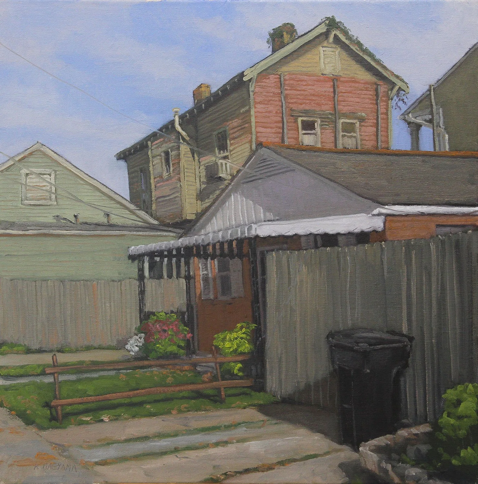 178 Race St. near Annunciation St., III 2014 18x18 on stretched canvas