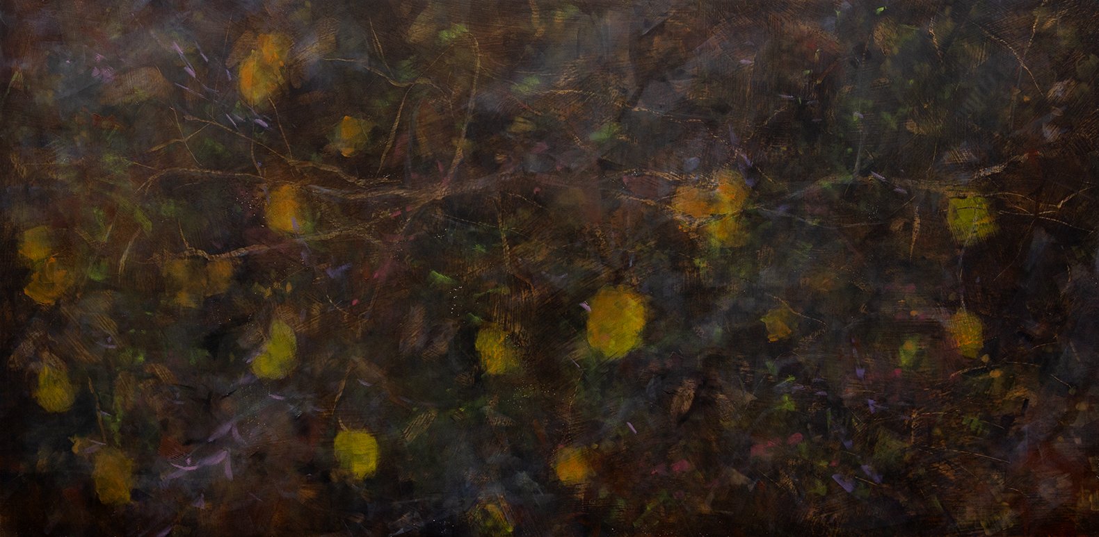 589 Meyer Lemons (labeled Meyers) 2023 24”x48” cradled panel