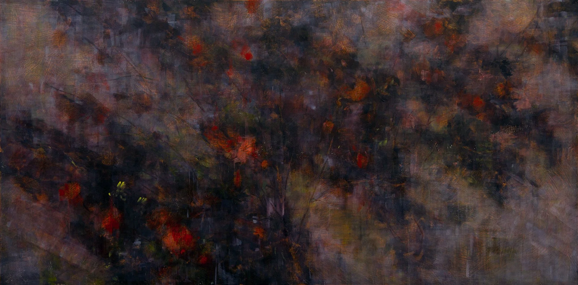 557 Camellia 2023 24”x48” cradled panel