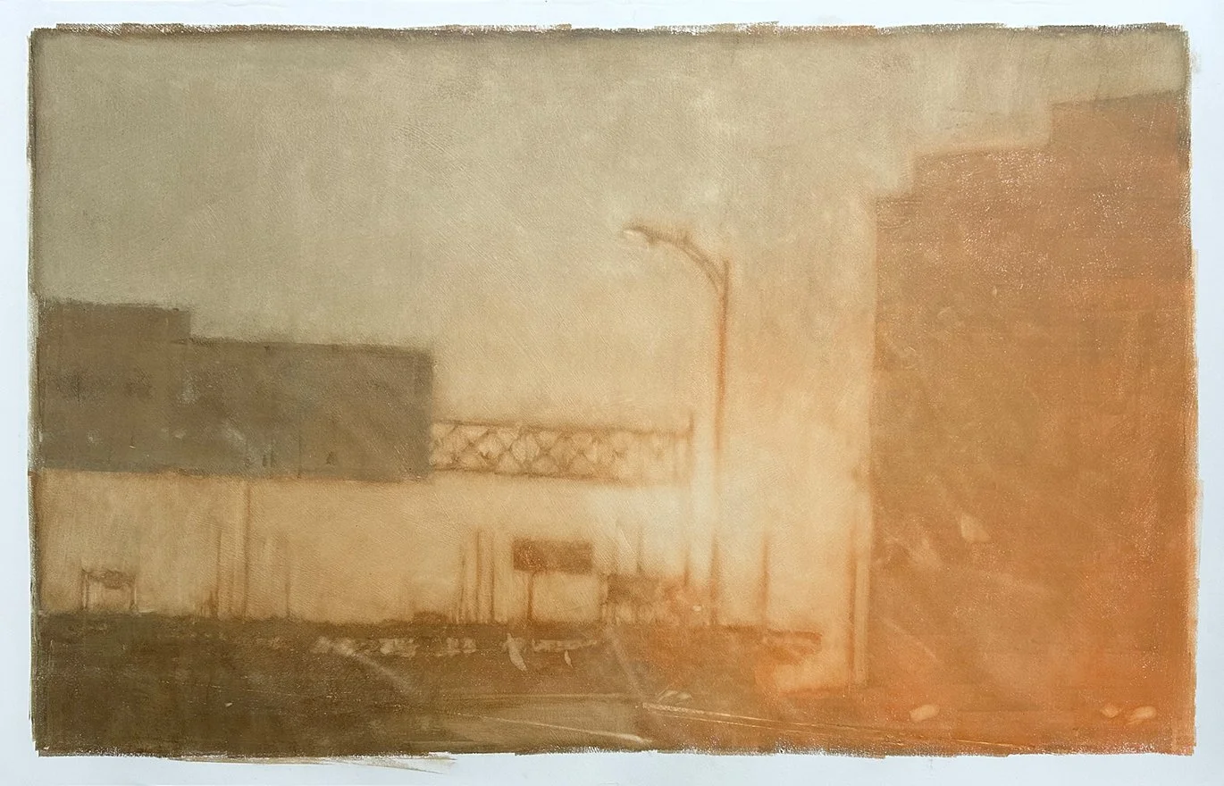 675 Sungazing II, oil on 25.5"x38" paper
