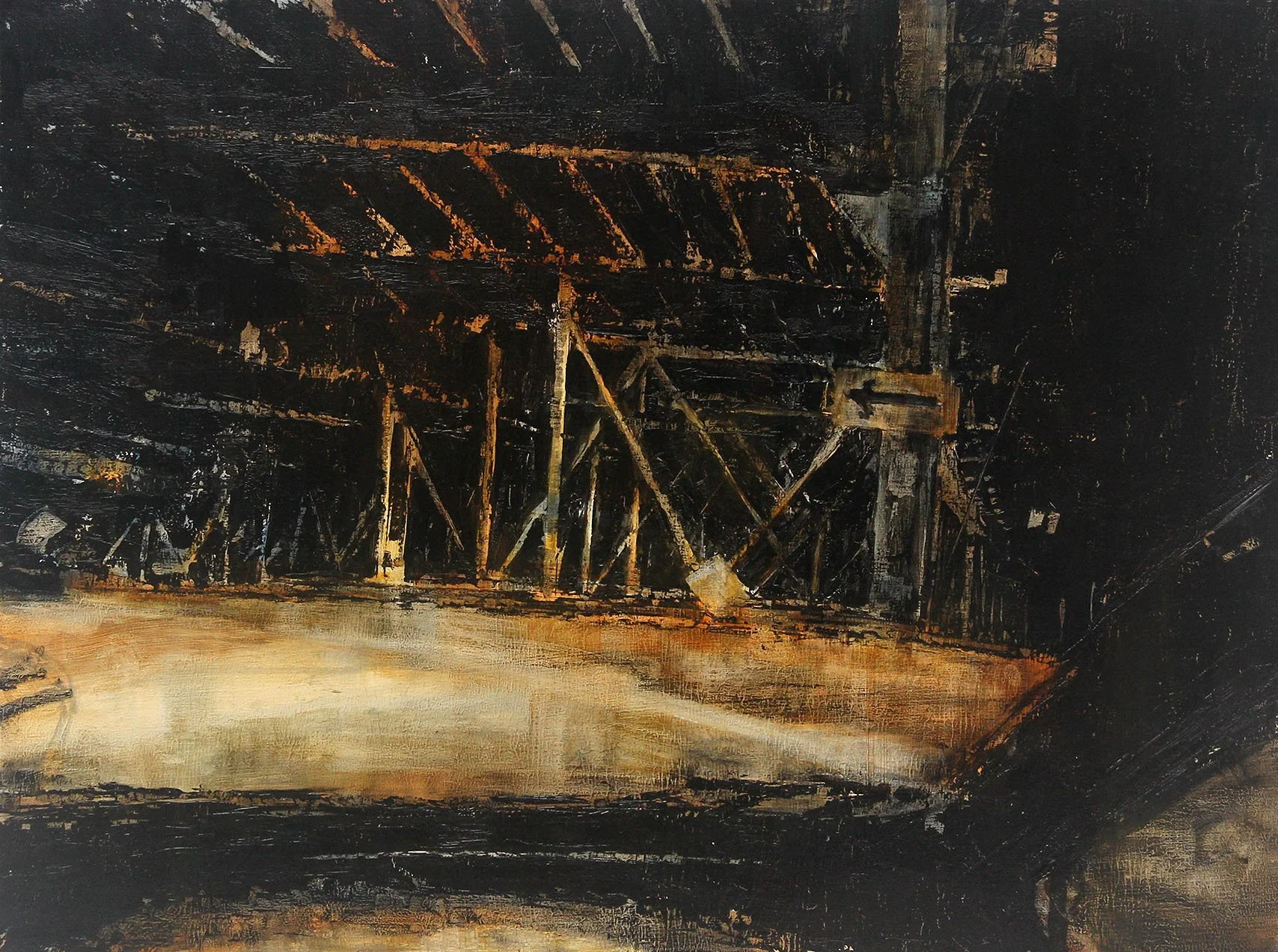 Black 24 2016 18x24 oil on cradled panel