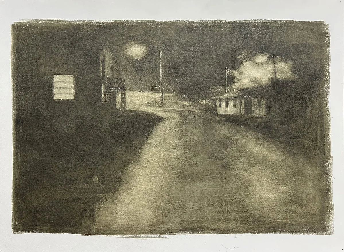 665 Fort Worden #11, oil on 18"x24" paper