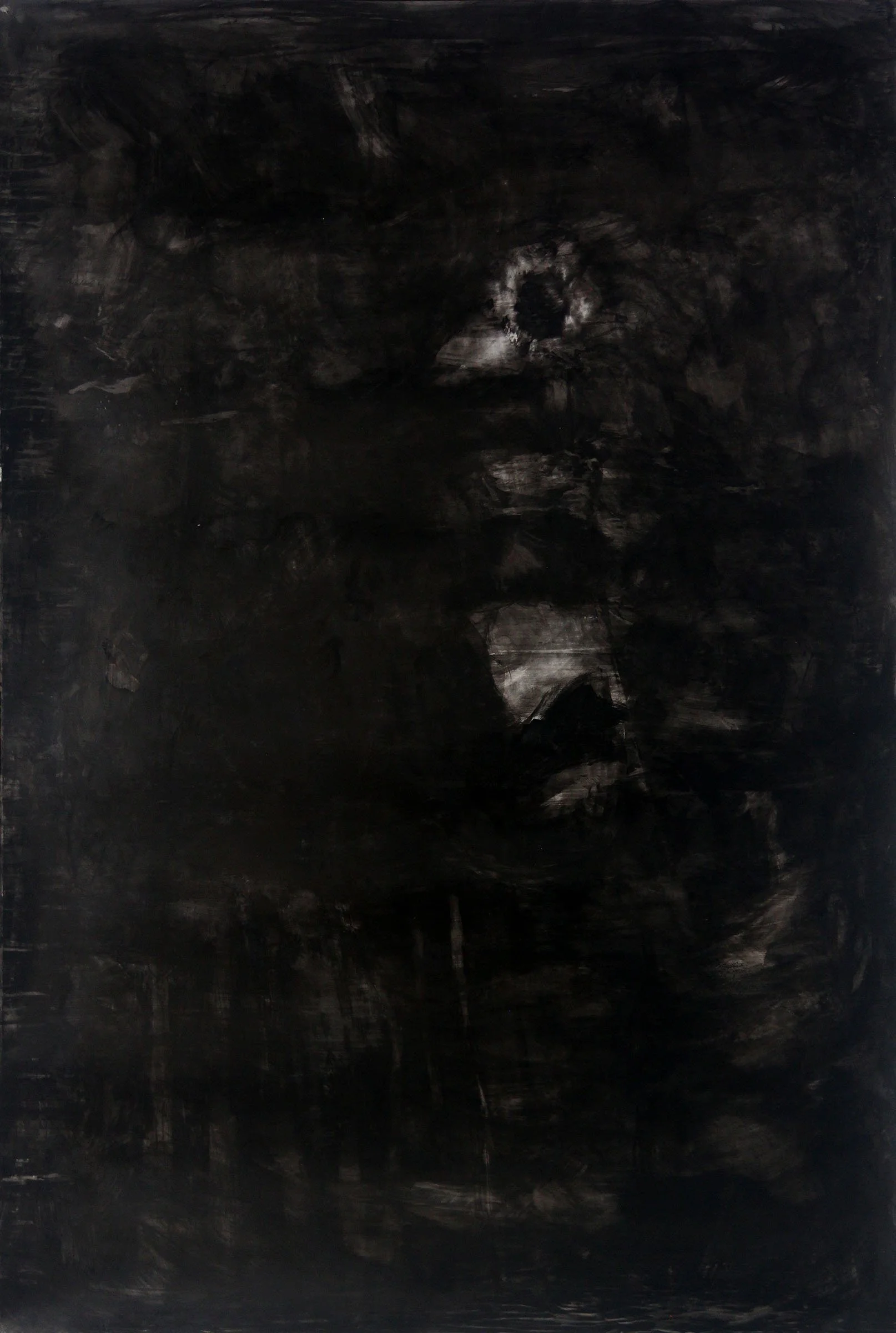 Black 37 2016 60x30 India ink on Yupo paper