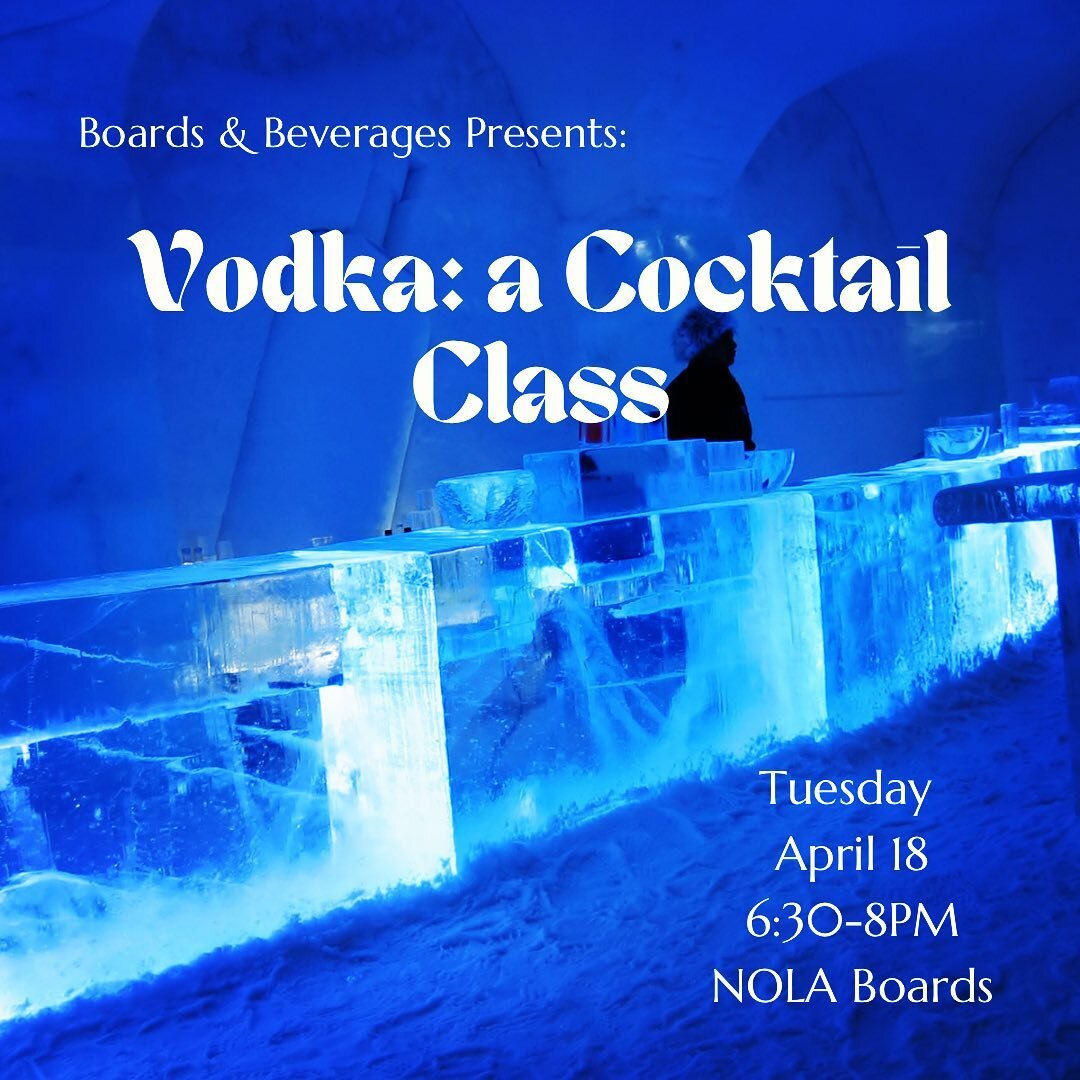 It&rsquo;s not too late! Class tonight at 6:30. You still have time to sign up. We will explore the much loved darling of the spirit world, Vodka, and look at why the cocktail world has been pushing it away for so long. Maybe times are a changing? Jo