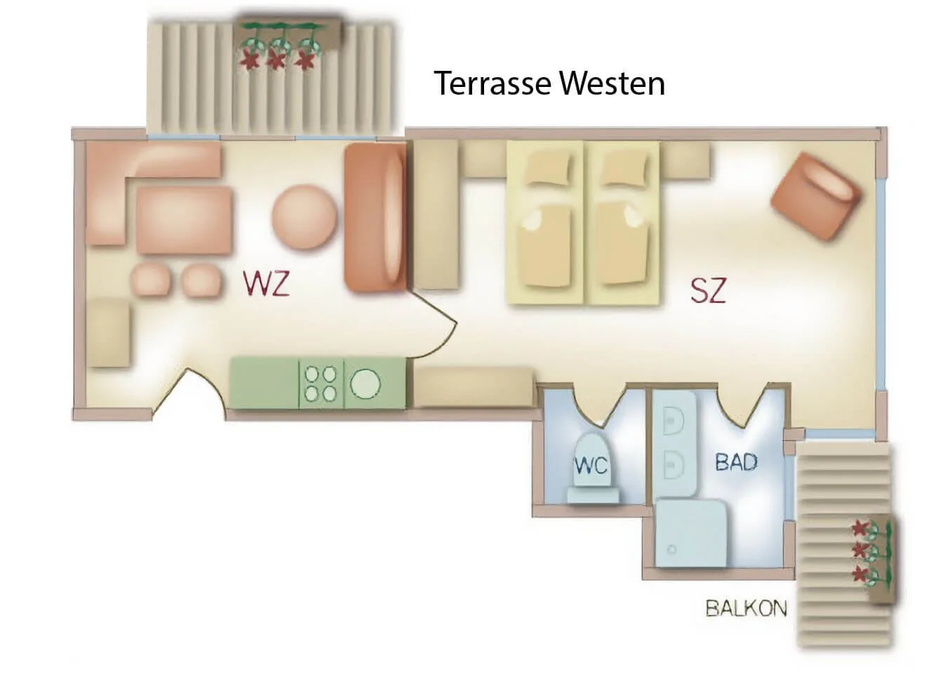 Grundriss Ferienwohnung Dachstein