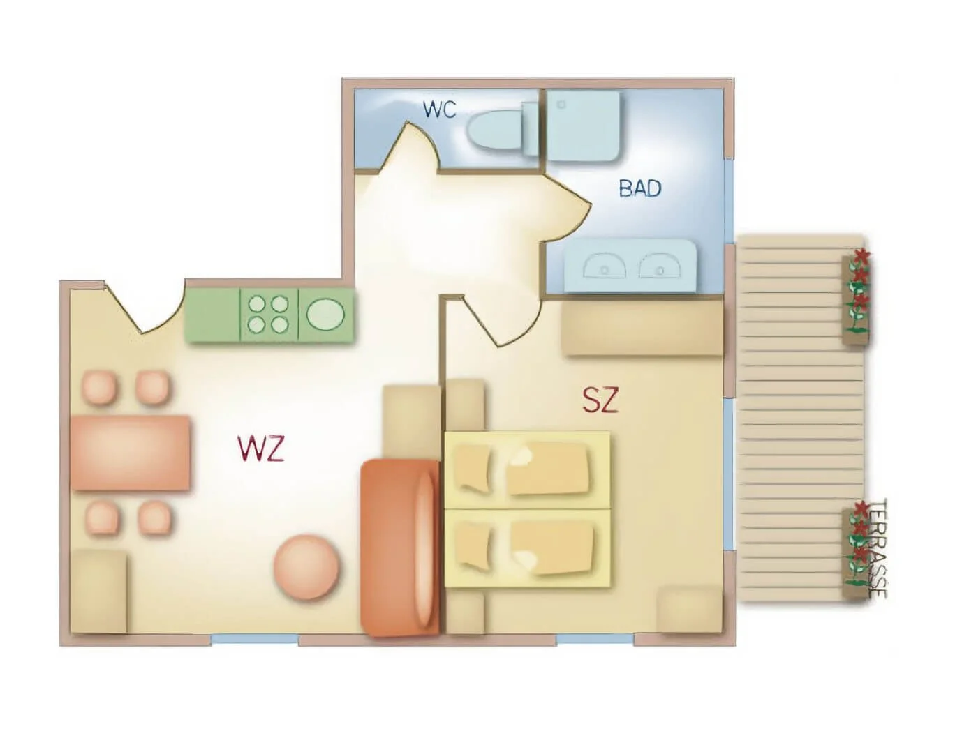 Grundriss Apartment Ramsau