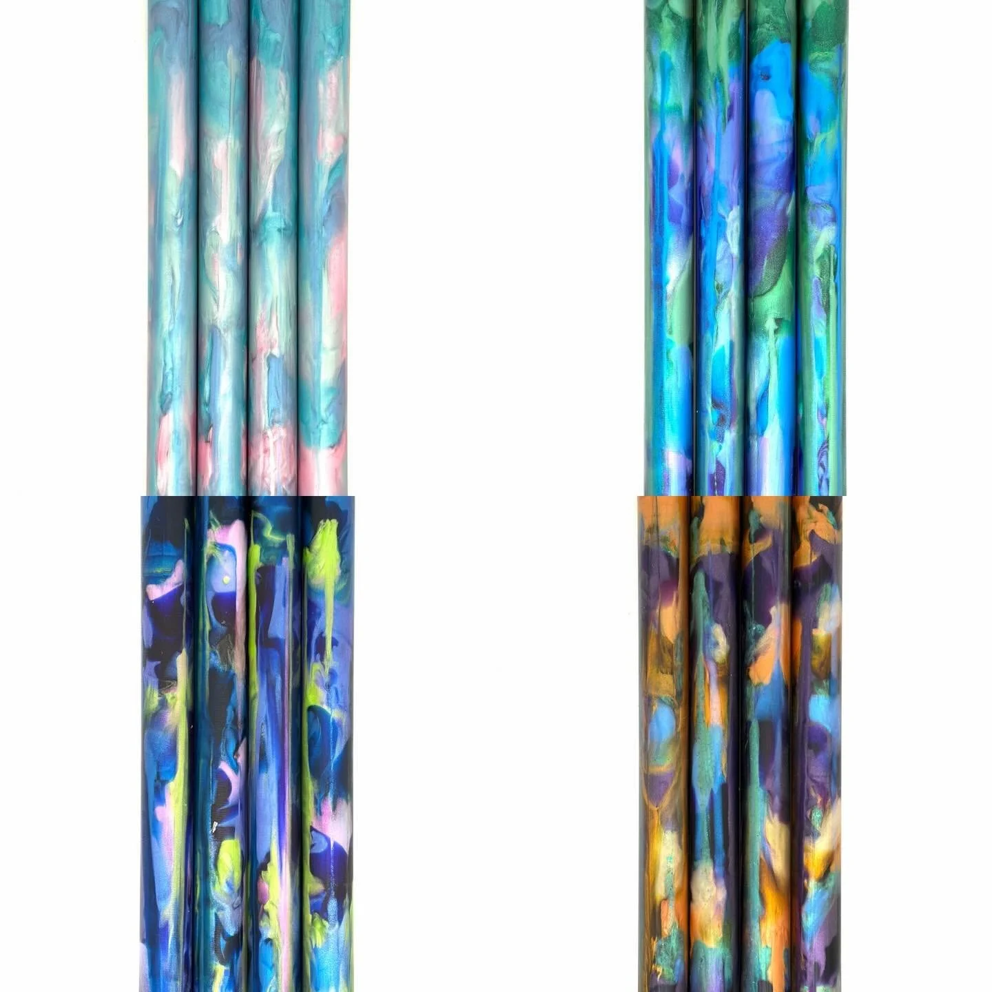 Edit: I originally had the Mikey blank - bottom right - listed as Mikey 25, but it&rsquo;s actually Mikey 26.  See&hellip; all the more reason to give them actual names too lol. Thanks to @zodiacpencompany for pointing that out!

4 new blanks along w