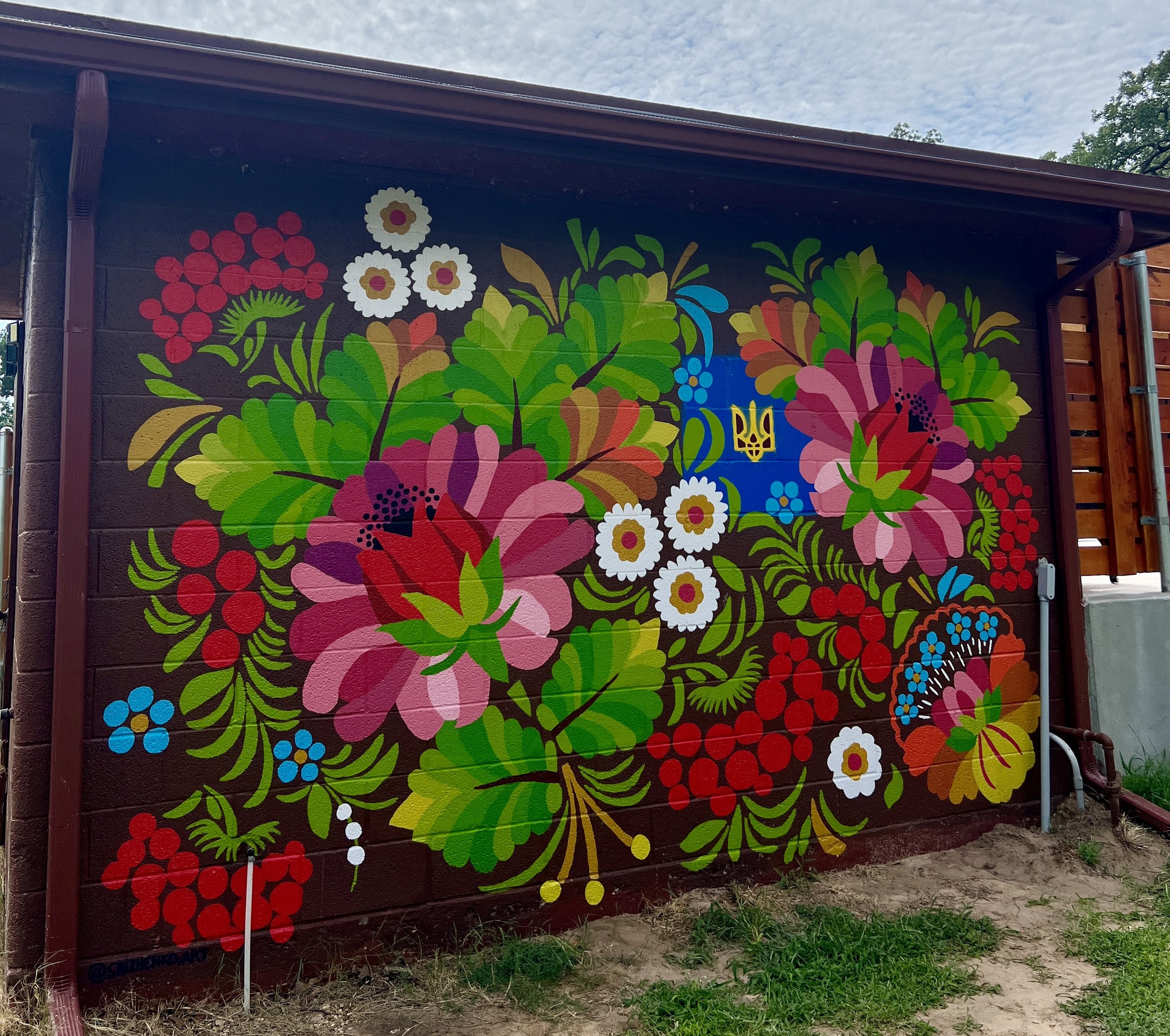 Pool Ukrainian Folk Mural 2024