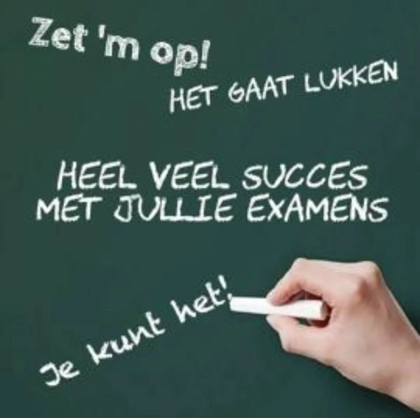 We wensen al onze leerlingen heel veel succes toe met hun examens!