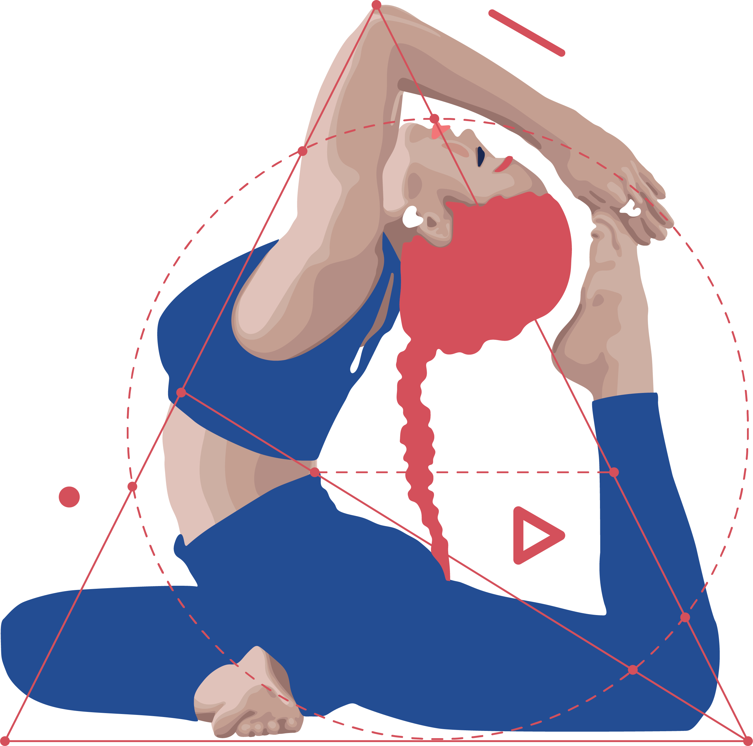 Yoga Illustration Vector Art Illustrazione Chiara Giusti