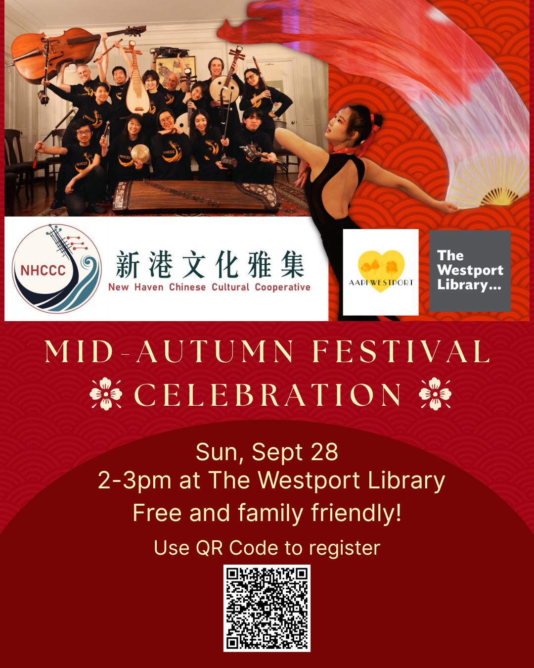 Mid-Autumn Festival with the New Haven Chinese Cultural Cooperative and the Westport Library