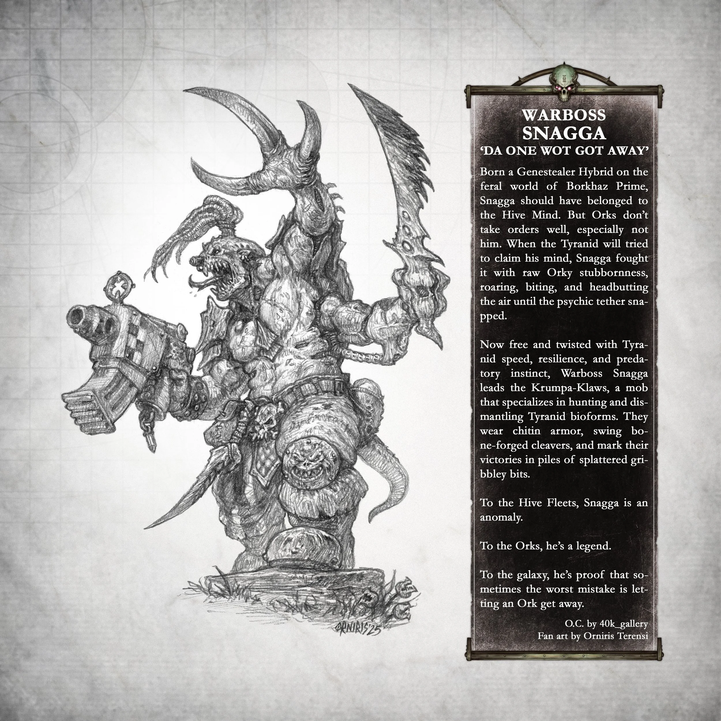 Warhammer-40,000-Pencil-Fan-Art-Orniris-Terensi-Orks-Hybrid-Tyranids-Warboss-Snagga.jpg