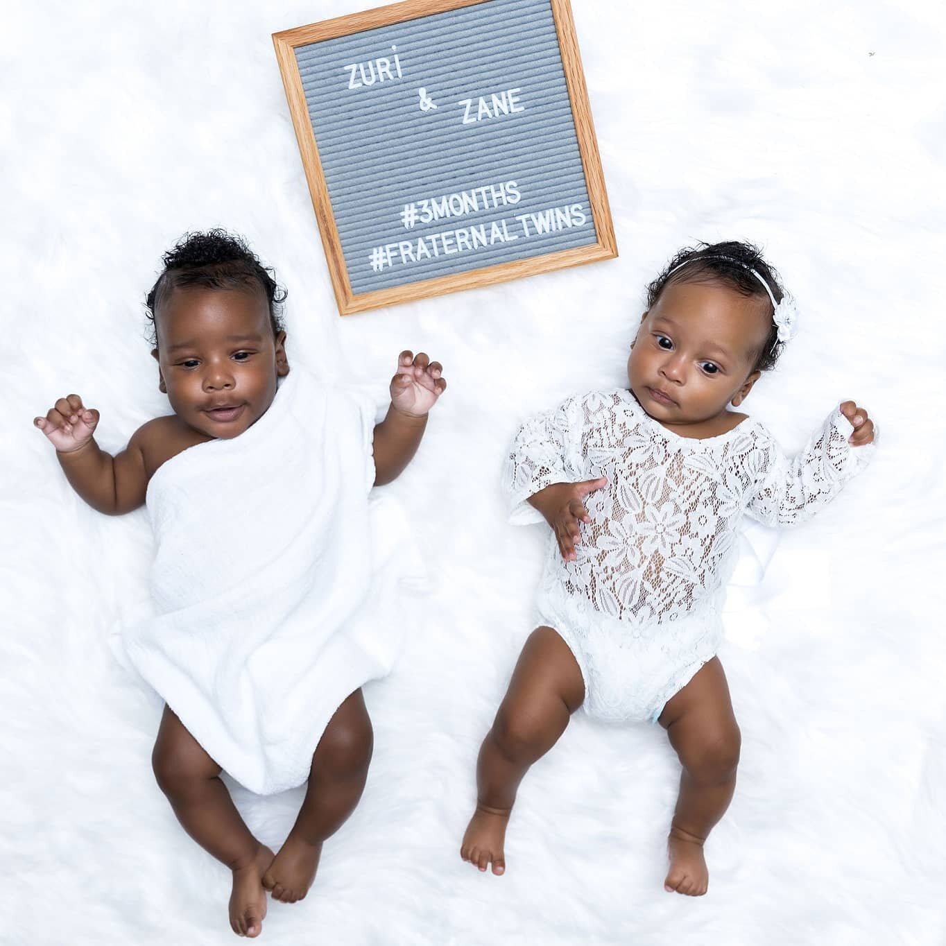 Meet Zane &amp; Zuri🤎🤍.. The twins that have been taking up all my time😃. So much that I might have done maybe 3 projects for the entire year but do I feel bad about it? Absolutely not!🙂🤎 They have thought me that out of everything TIME is the m