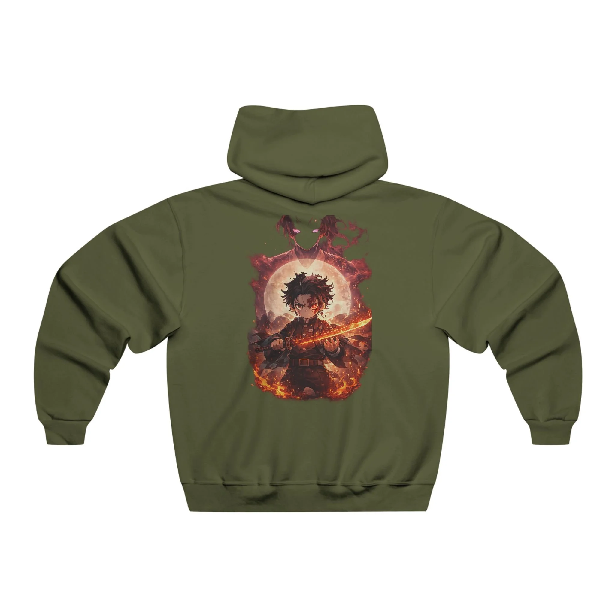 Flaming Guitar Graphic Hoodie — Rock Music Band Style Sweatshirt