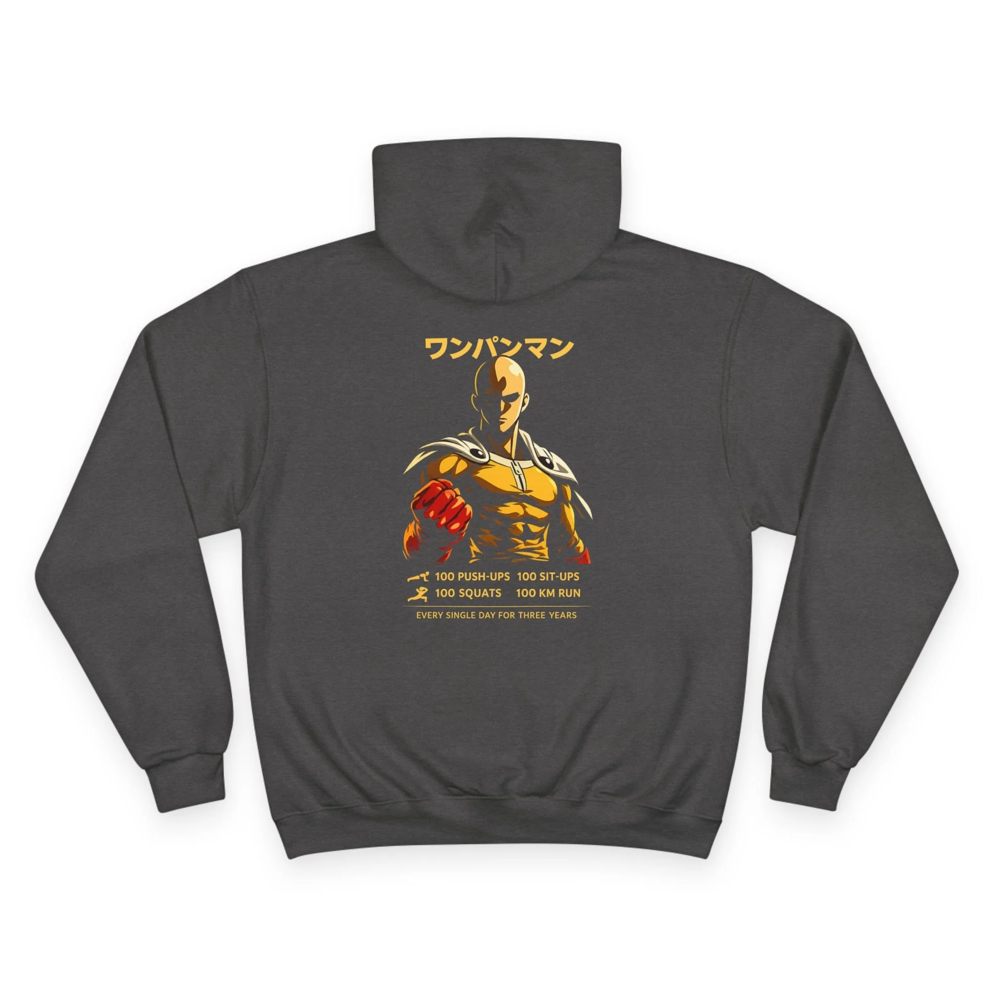 Workout japanese Graphic Hoodie — Anime Champion Sweatshirt