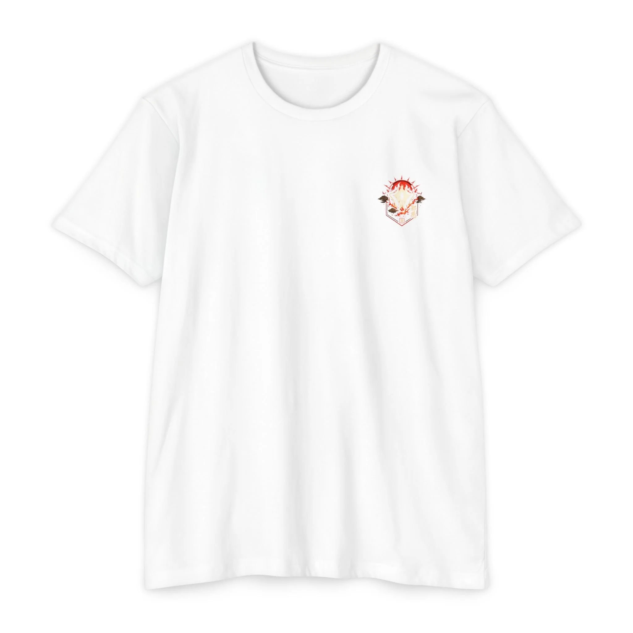 Anime Graphic T-Shirt — Red-Haired Warrior Back Print