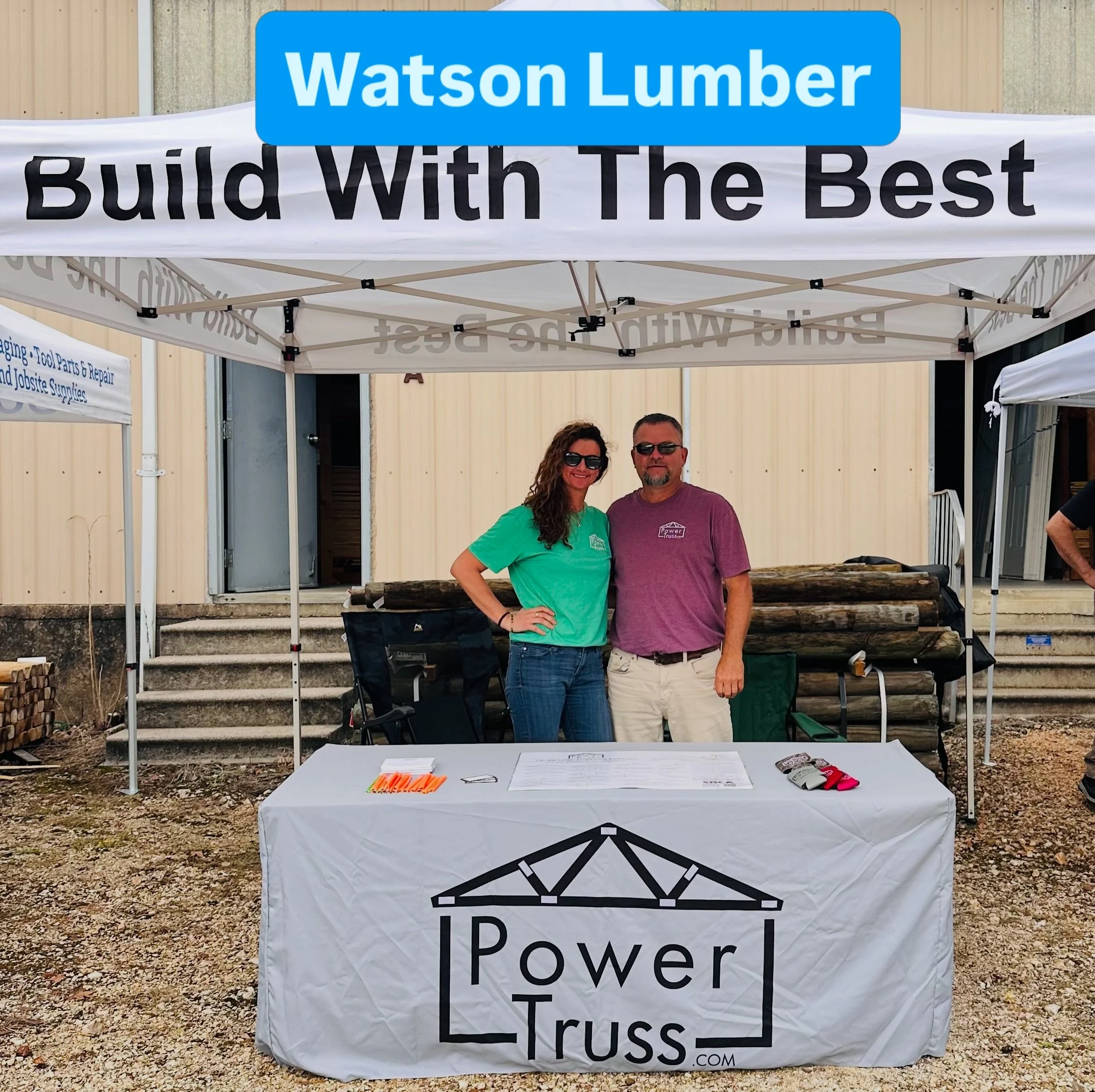 In the Camden, Tennessee area today? Come on over to Watson Lumber and see us at the Power Truss booth❤️#buildwiththebest
