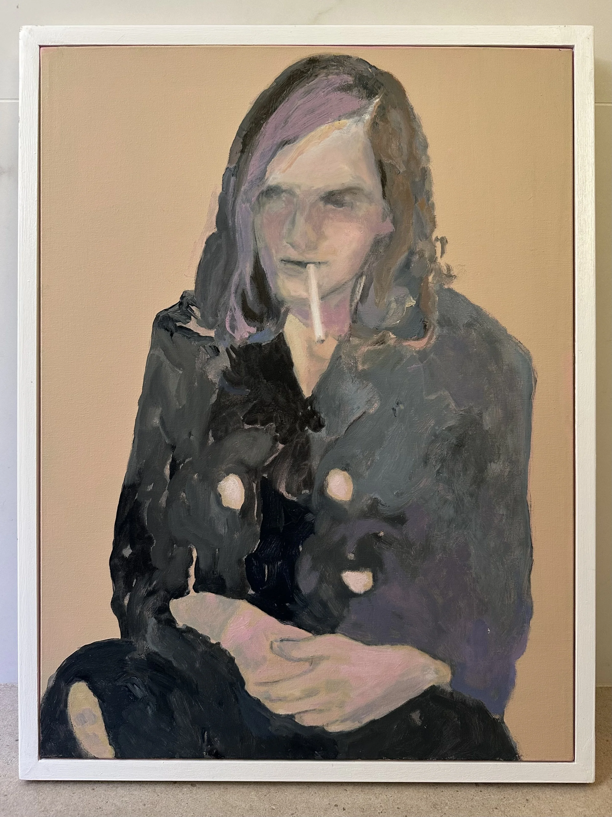 Smoking Woman #6, From Van Gogh's Postman, 2024
(oil on canvas, 18" x 24")