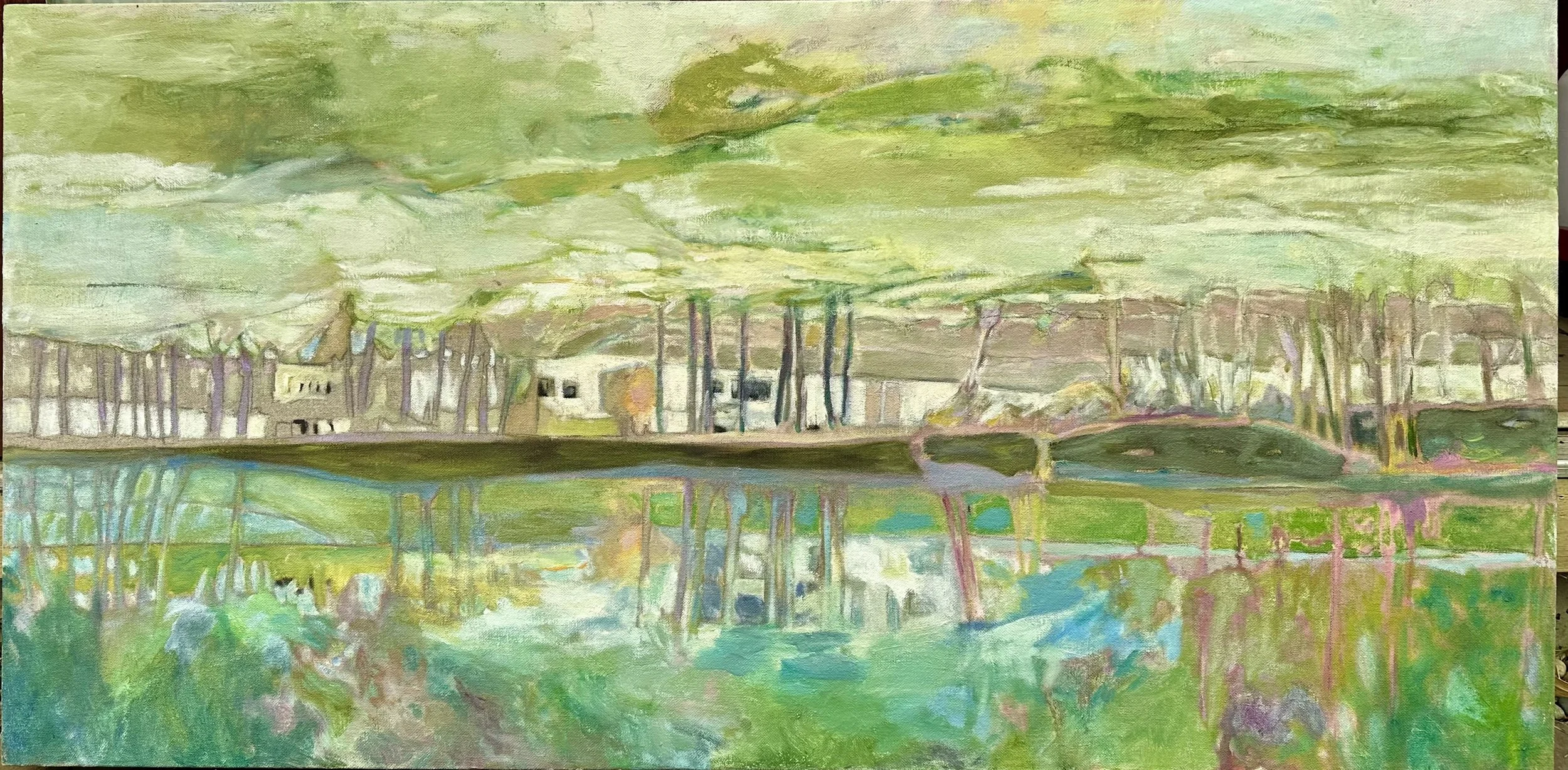 Blue, 2025 (oil on canvas, 24" X 48")