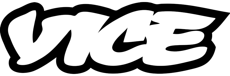 Stylized black and white graffiti-style text spelling 'VICE' logo