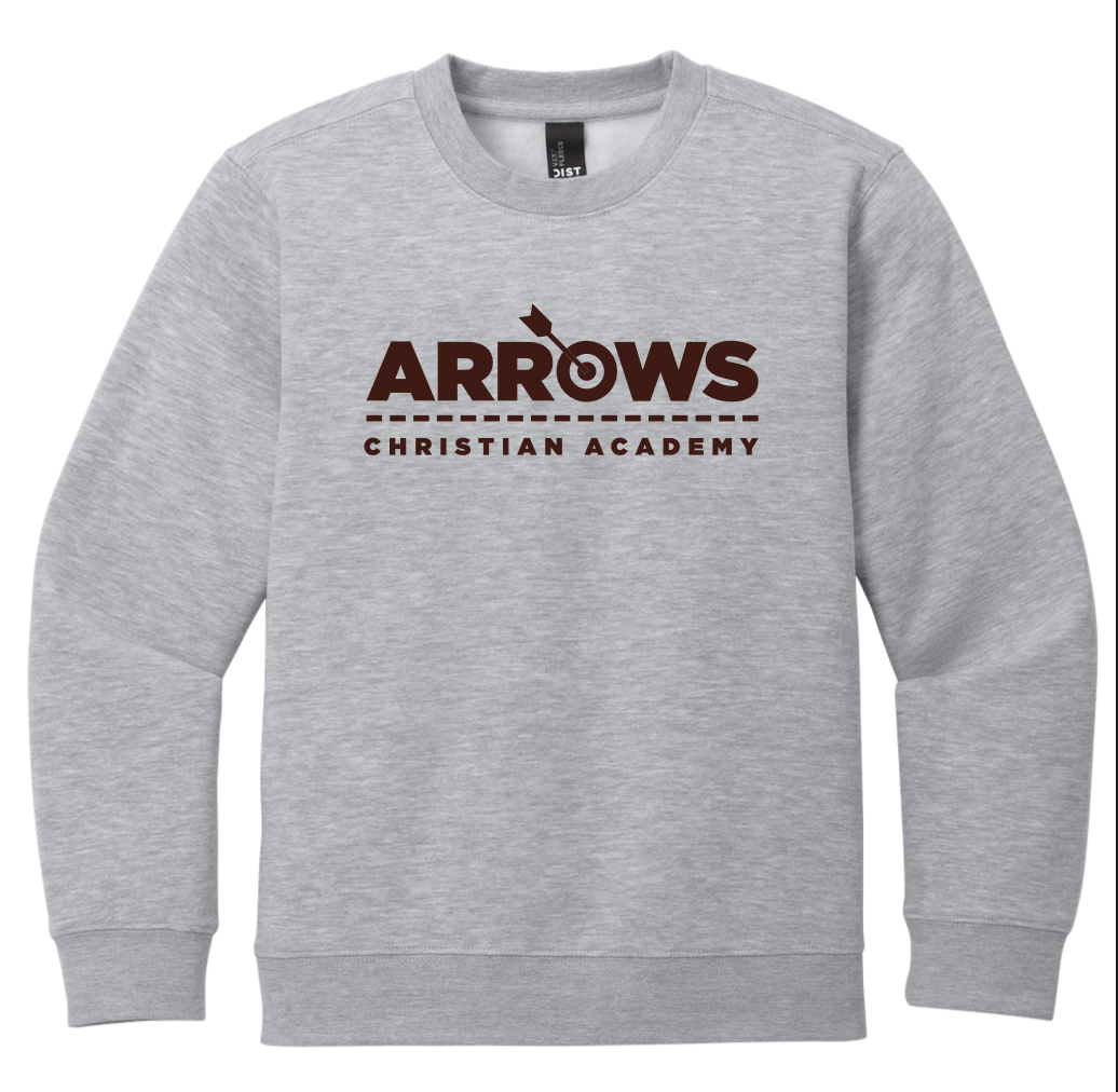 Crewneck Sweatshirt with Brown Arrows logo