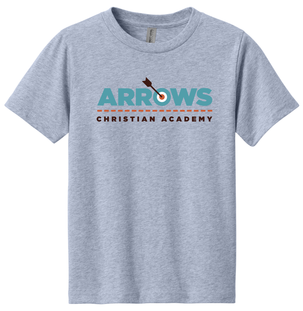 Grey t-shirt with Arrows logo