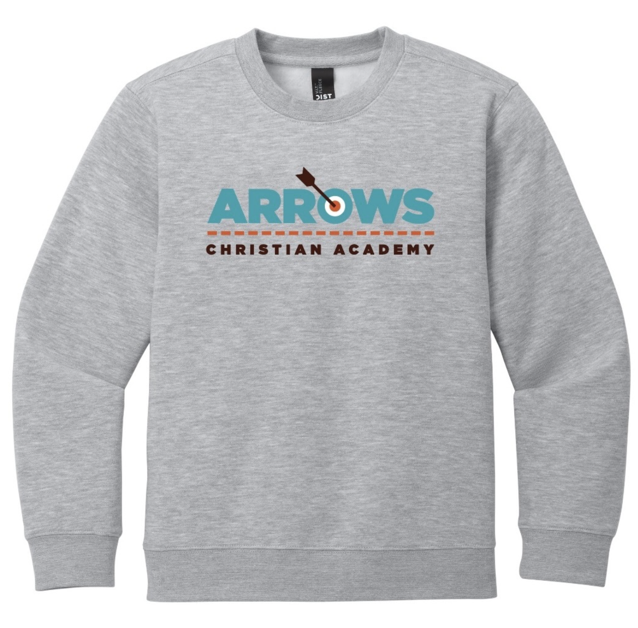 Crewneck Sweatshirt with Full Color Arrows logo