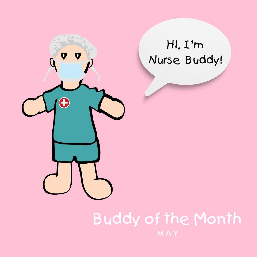 We're celebrating Nurse Appreciation Week with our Buddy of the Month! Say hello to 'Nurse Buddy&quot; 💖🏩 Like this post to show your support for nurse heroes everywhere!

Shop our collection of Buddies + learn more about our mission at ShadowBuddi