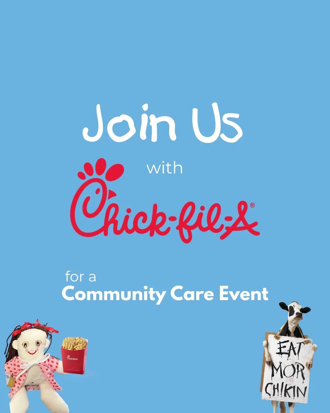 We&rsquo;re excited to partner with Chick-fil-A for a Community Care Event on December 23rd at the Oak Park Mall location!

Stop by, enjoy a meal, and help support the Shadow Buddies Foundation.