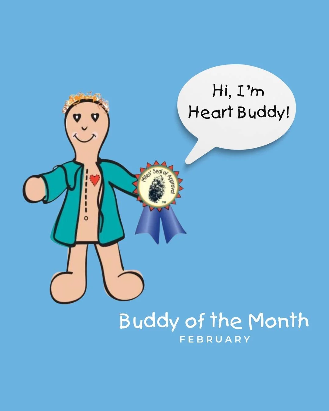 ✨ Meet the Buddy of the Month: Heart Buddy ✨ 

In honor of Congenital Heart Defect Awareness Week, we&rsquo;re highlighting Heart Buddy &mdash; a special friend representing the incredible children born with heart differences. 

Congenital heart defe